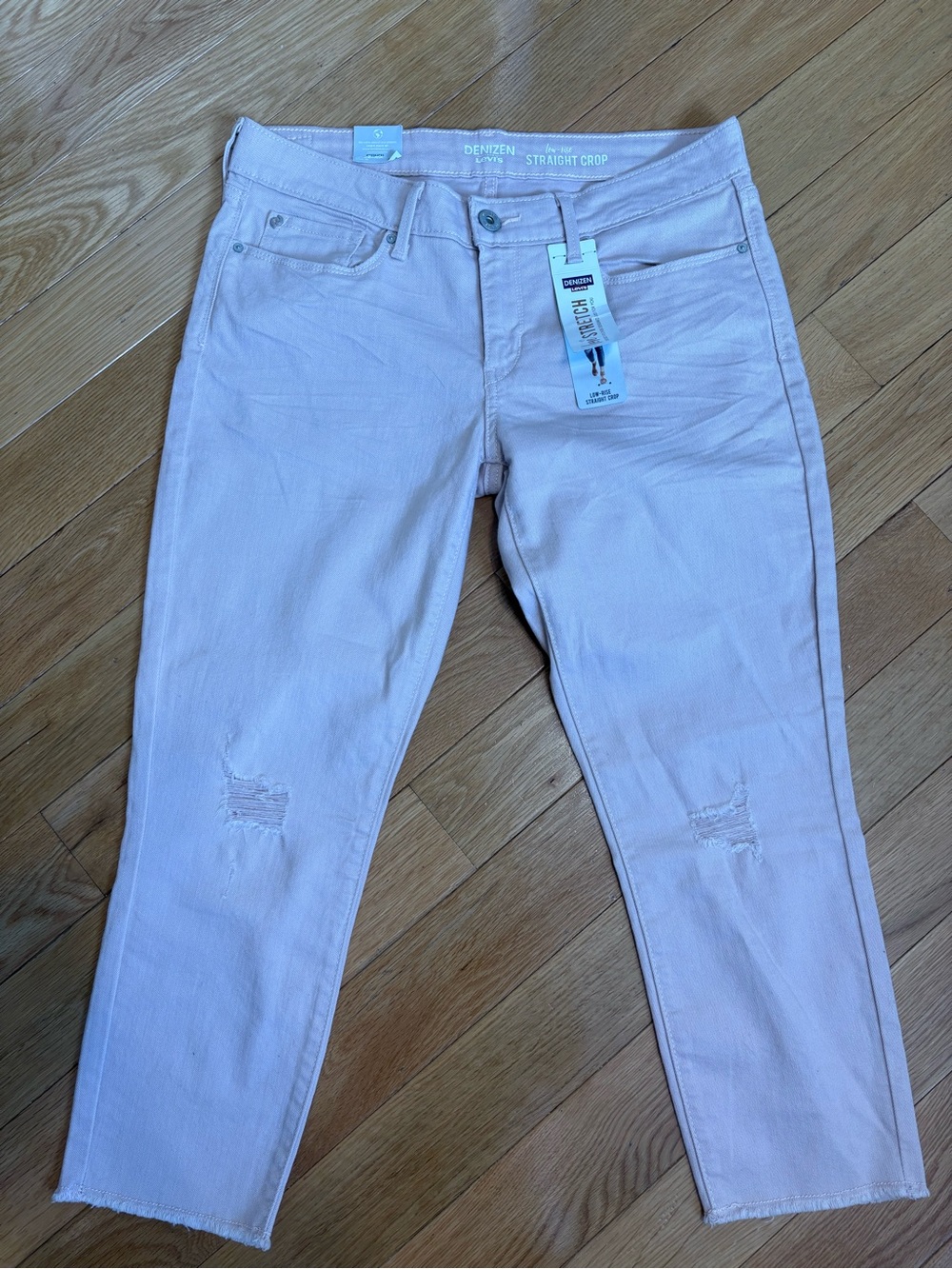 Denizen Levi's Light Pink Straight Crop Pants